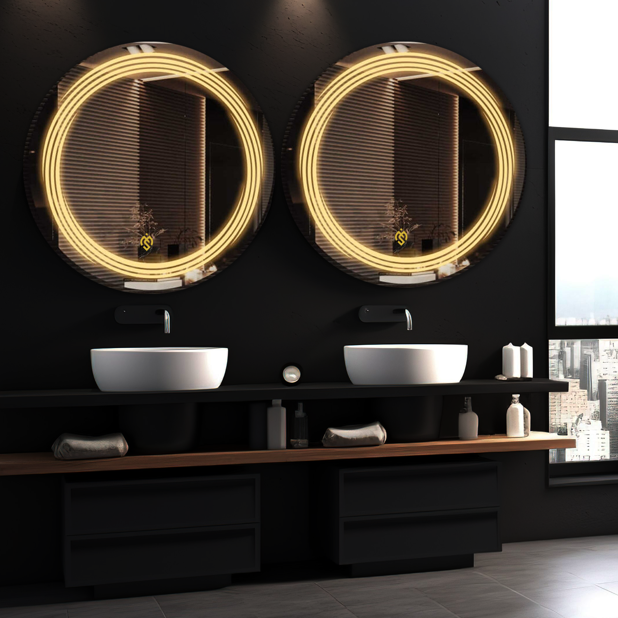 Frontlit LED Vivid Round Mirrors