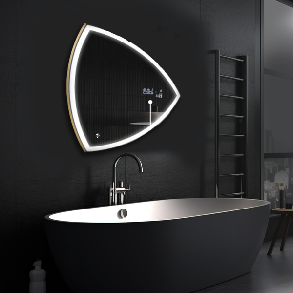 Frontlit Triangular Glance Premium LED Mirror