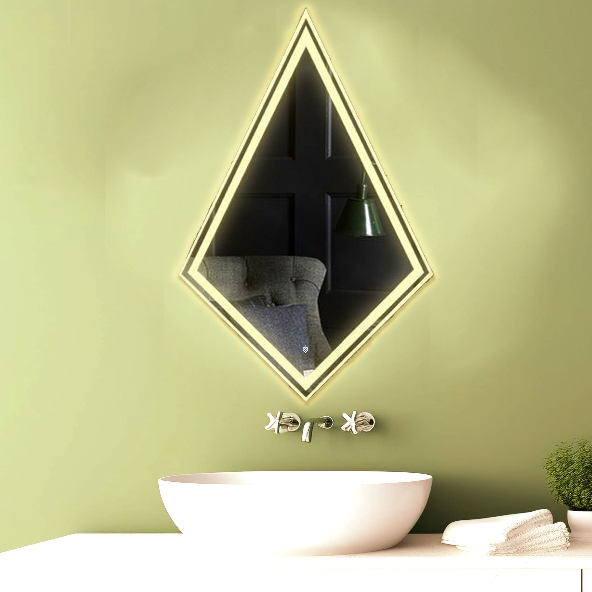 Frontlit LED Custom Glimpse Mirror