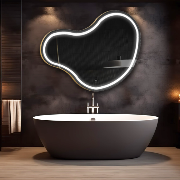 Custom Glimpse LED Mirrors with Aluminium Frame