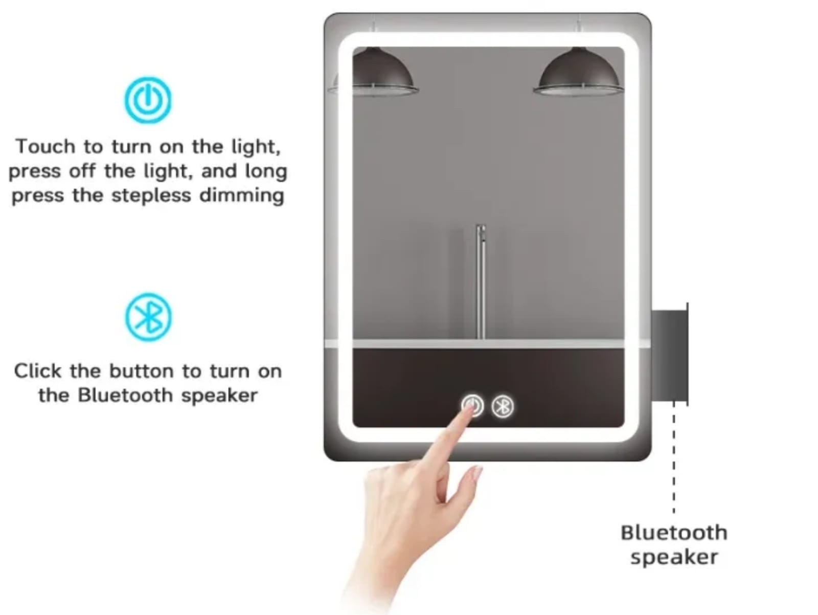 Backlit LED Premium Mirror