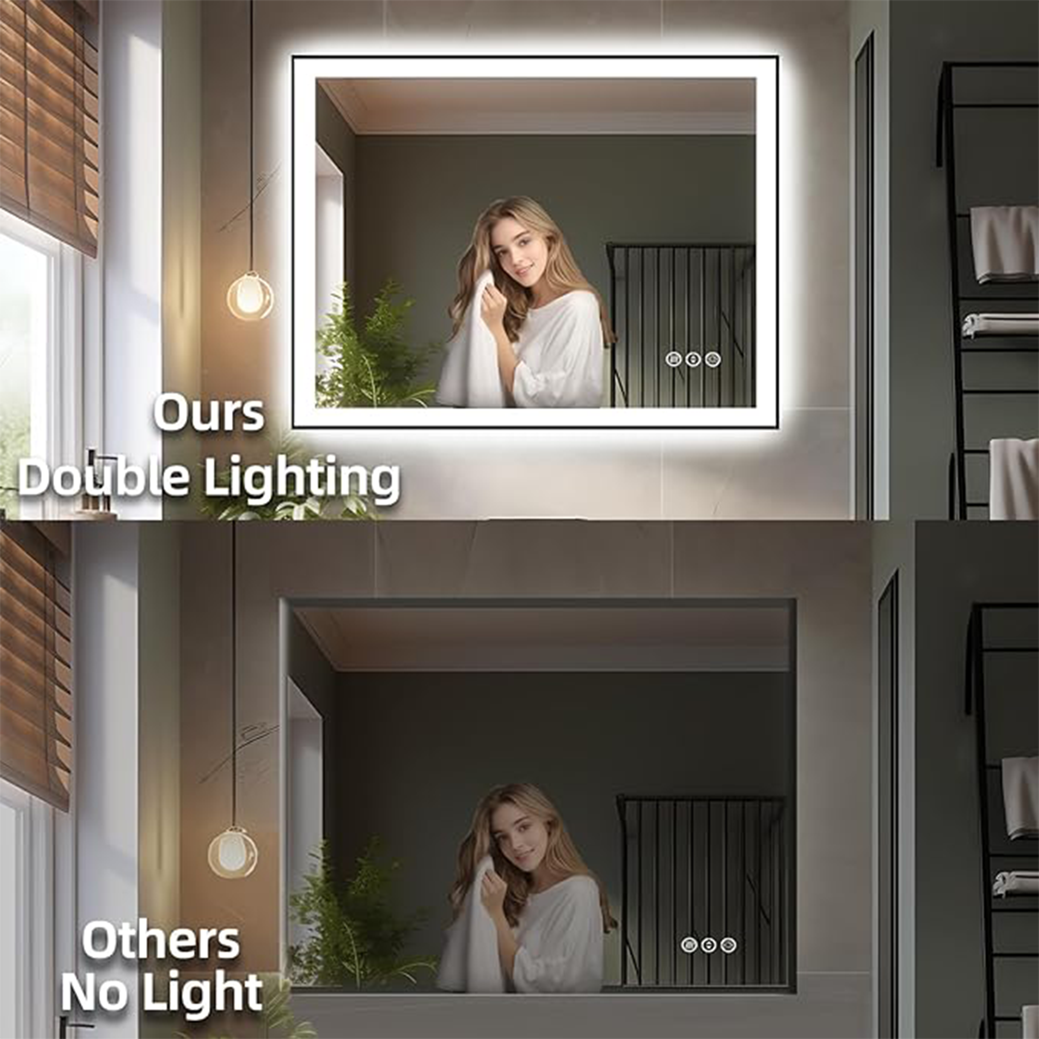 Full Length LED Mirror Hallway