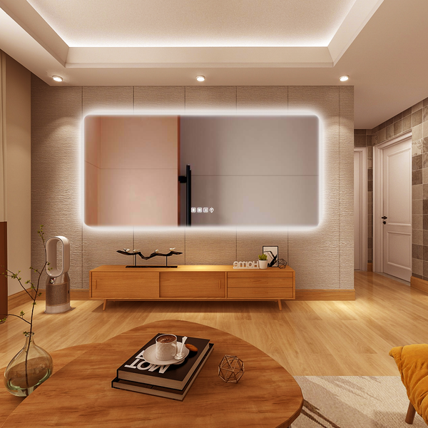 Serene Corners Backlit LED Mirror