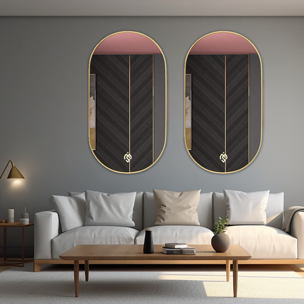 Frontlit LED Runway Gleam Mirrors with Aluminium Frames