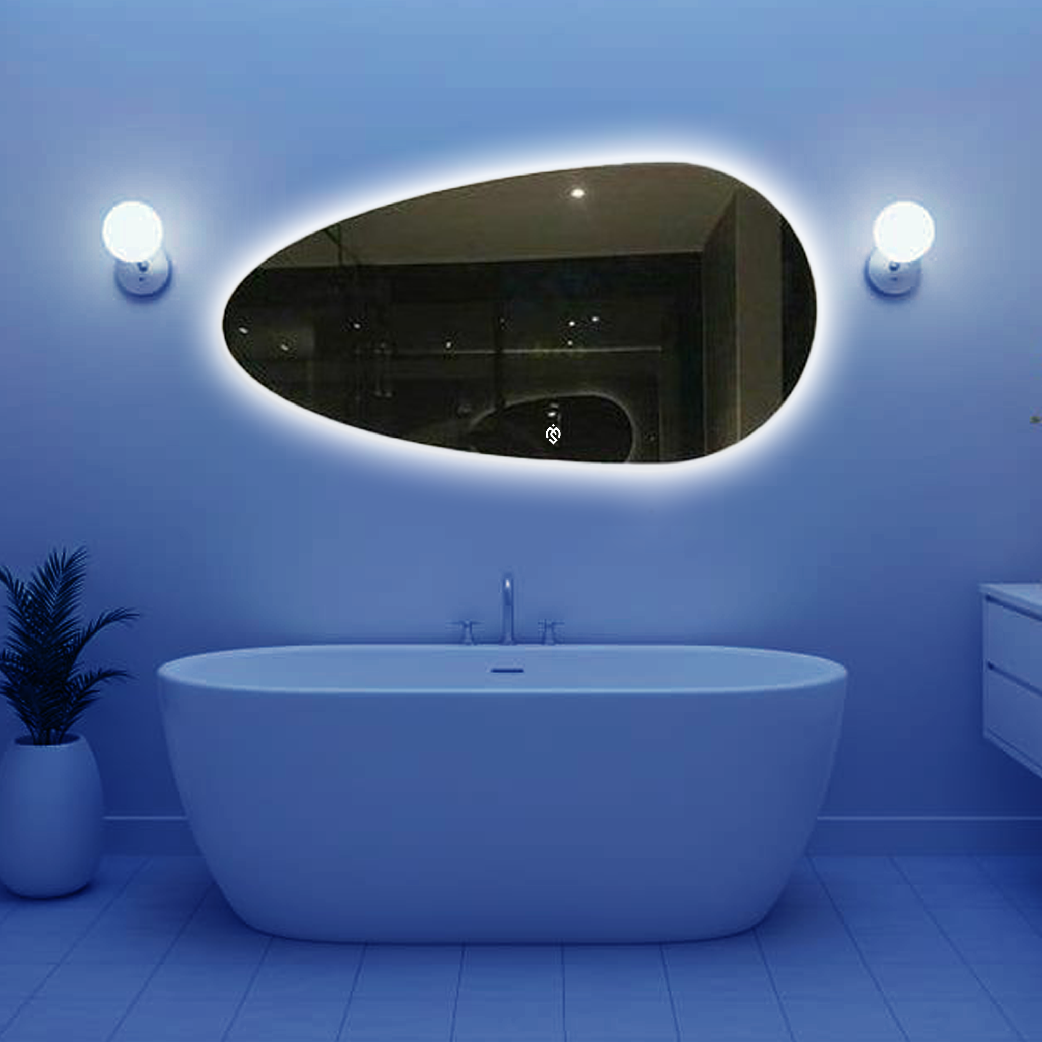 Backlit LED Custom Glimpse Mirrors